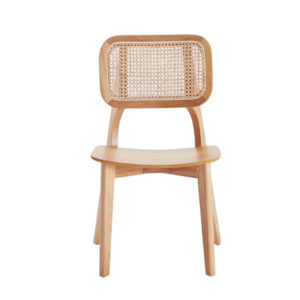 Versailles Wood Dining Chair in Natural - Set of 2