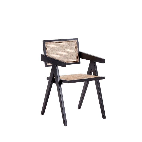 Hamlet Wood Armchair in Black and Natural
