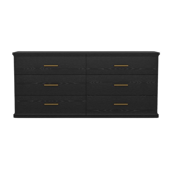 Clifford Dresser in Black (6-Drawer)