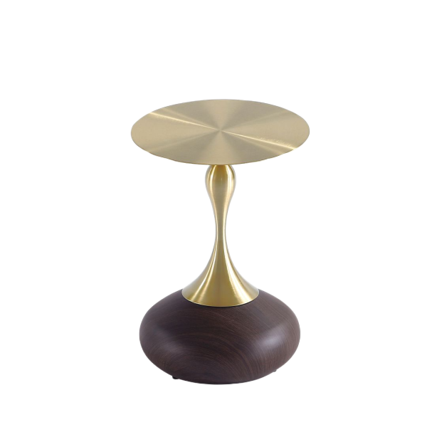 Patchin End Table in Brown and Gold