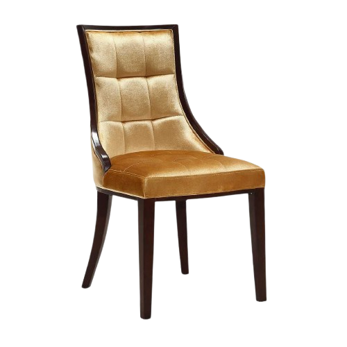 Fifth Avenue Wood Upholstered Dining Chair in Antique Gold - Set of 2