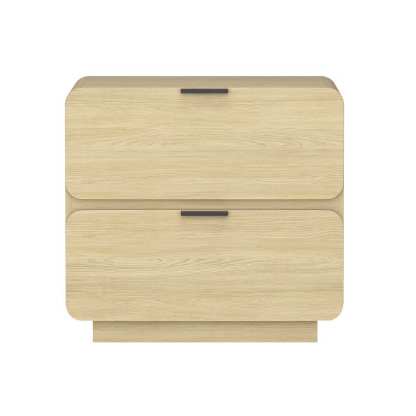 Chrystie 26" Nightstand in Natural (2-Drawer)
