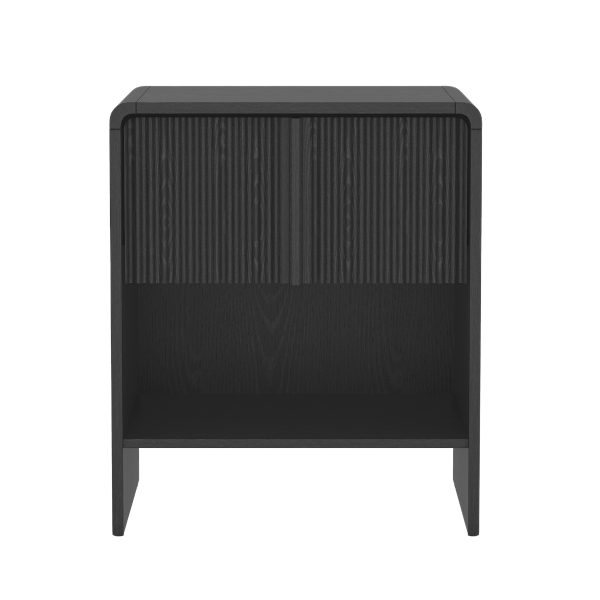 Novara 22" Nightstand in Black (1-Drawer)