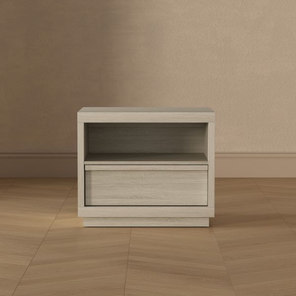Navis 26" Nightstand in Whitewashed Oak (1-Drawer)
