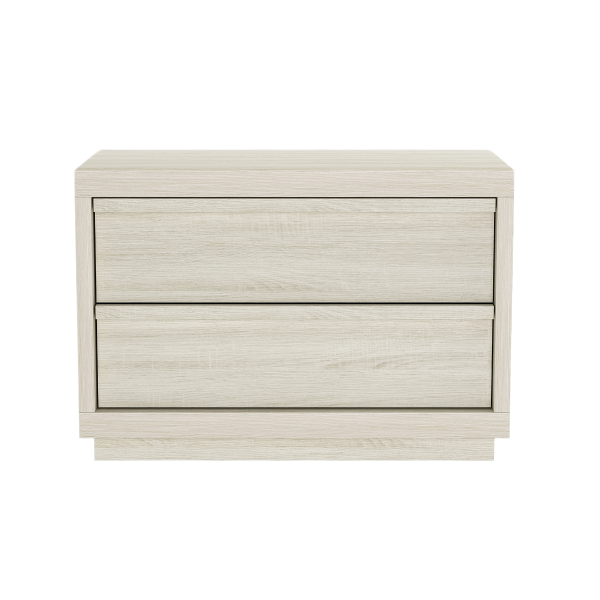 Navis 32" Nightstand in Whitewashed Oak (2-Drawer)