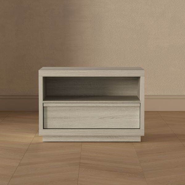 Navis 32" Nightstand in Whitewashed Oak (1-Drawer)