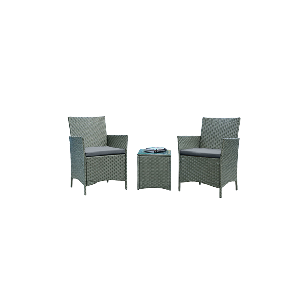Imperia 3-Piece Conversation Set in Weathered Grey