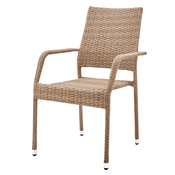 Genoa Patio Dining Chair in Tan