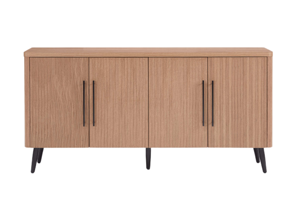 Jodie 65" Fluted Sideboard in Maple