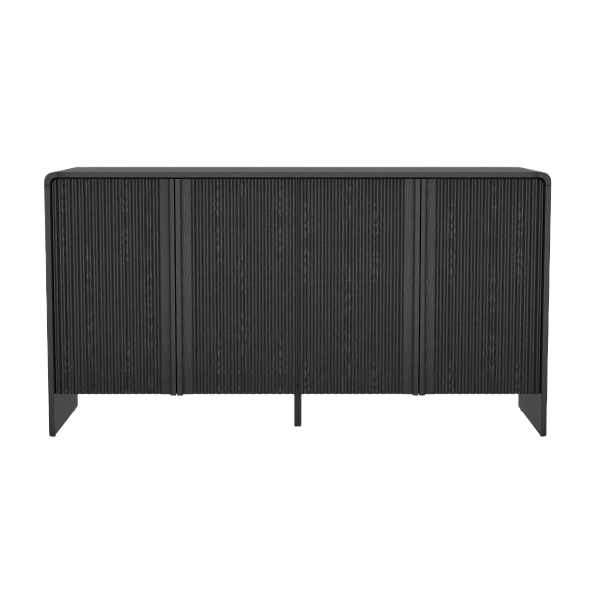 Novara 60" Sideboard in Black (4-Door)