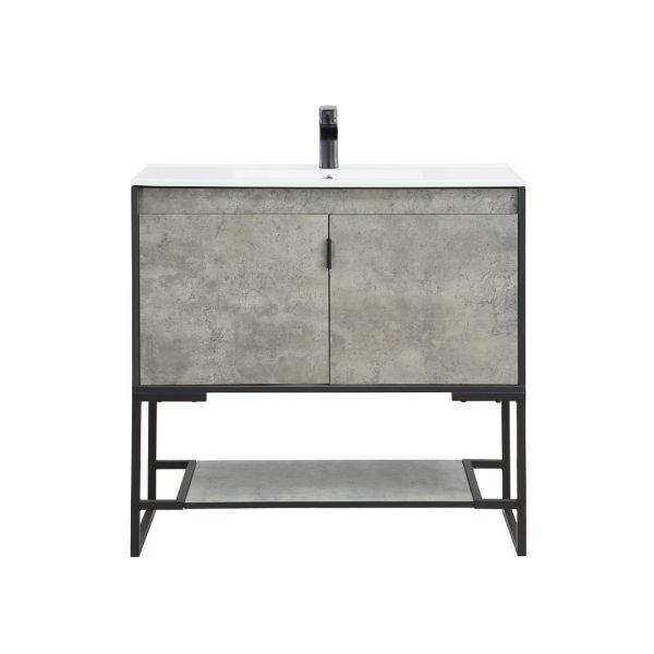 Scarsdale Vanity with Sink in Concrete Grey