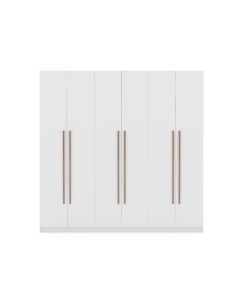 Gramercy Modern Freestanding Wardrobe Armoire Closet in White