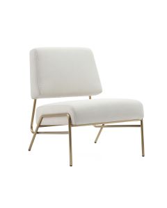 Serenity Metal Upholstered Lounge Chair