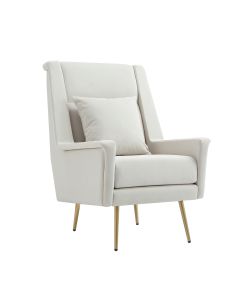 Vista Metal Upholstered Lounge Chair