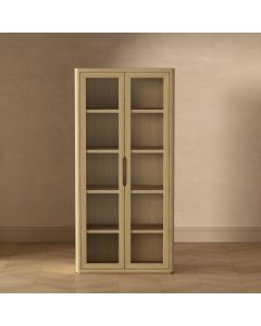 Rivington Tall Glass Door Display Cabinet