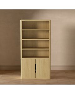 Rivington Bookcase with Lower Storage Cabinet