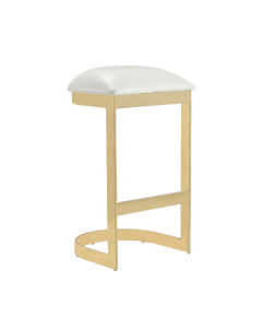 Aura Metal Upholstered Barstool