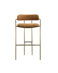 Serene Metal Upholstered Barstool