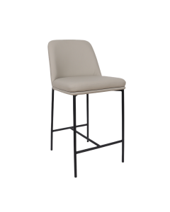Loft Metal Vegan Leather Counter Stool - Set of 2