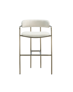 Serene Metal Upholstered Counter Stool