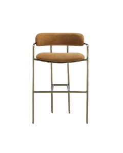 Serene Metal Upholstered Counter Stool