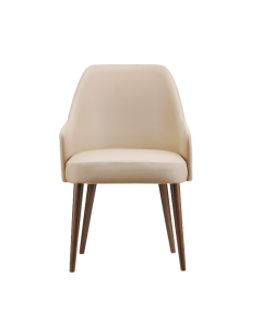 Solace Wood Upholstered Dining Armchair