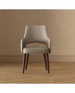 Liora Wood Upholstered Dining Armchair