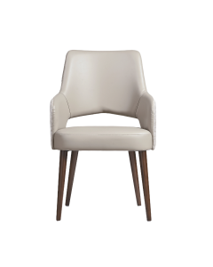 Liora Wood Upholstered Dining Armchair