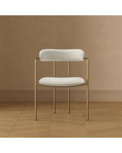 Serene Metal Upholstered Dining Chair