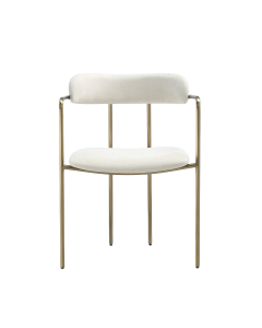 Serene Metal Upholstered Dining Chair