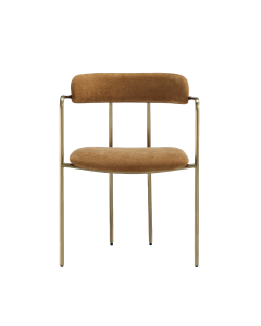Serene Metal Upholstered Dining Chair