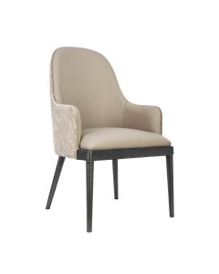 Drew Wood Upholstered Armchair