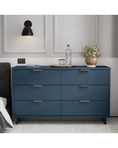 Granville 55" Dresser in Midnight Blue (6-Drawer)