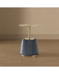 Anderson Metal Top Upholstered End Table