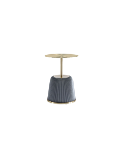 Anderson Metal Top Upholstered End Table