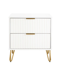 Dumbo 20" Fluted Nightstand (2-Drawer)