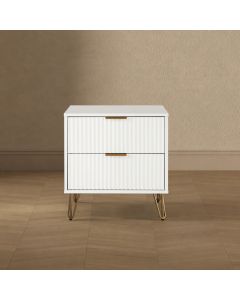 Dumbo 20" Fluted Nightstand (2-Drawer)