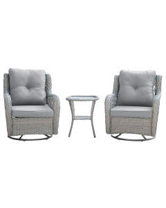 Fruttuo 3-Piece Conversation Set in Weathered Grey