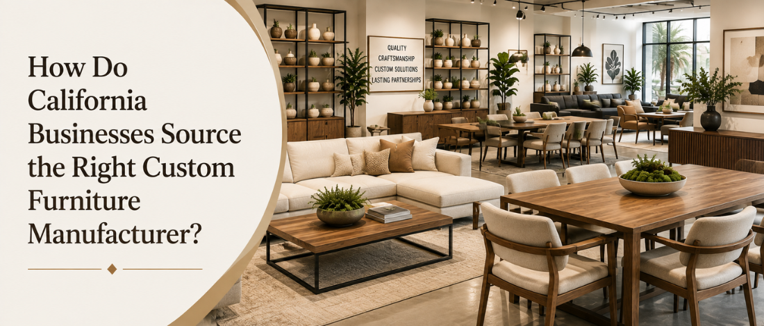 How Do California Businesses Source the Right Custom Furniture Manufacturer